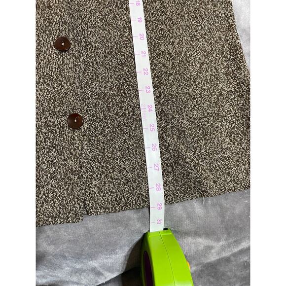 United States Sweaters Size Medium Women Brown Collared Button Up Sweater - Picture 6 of 7